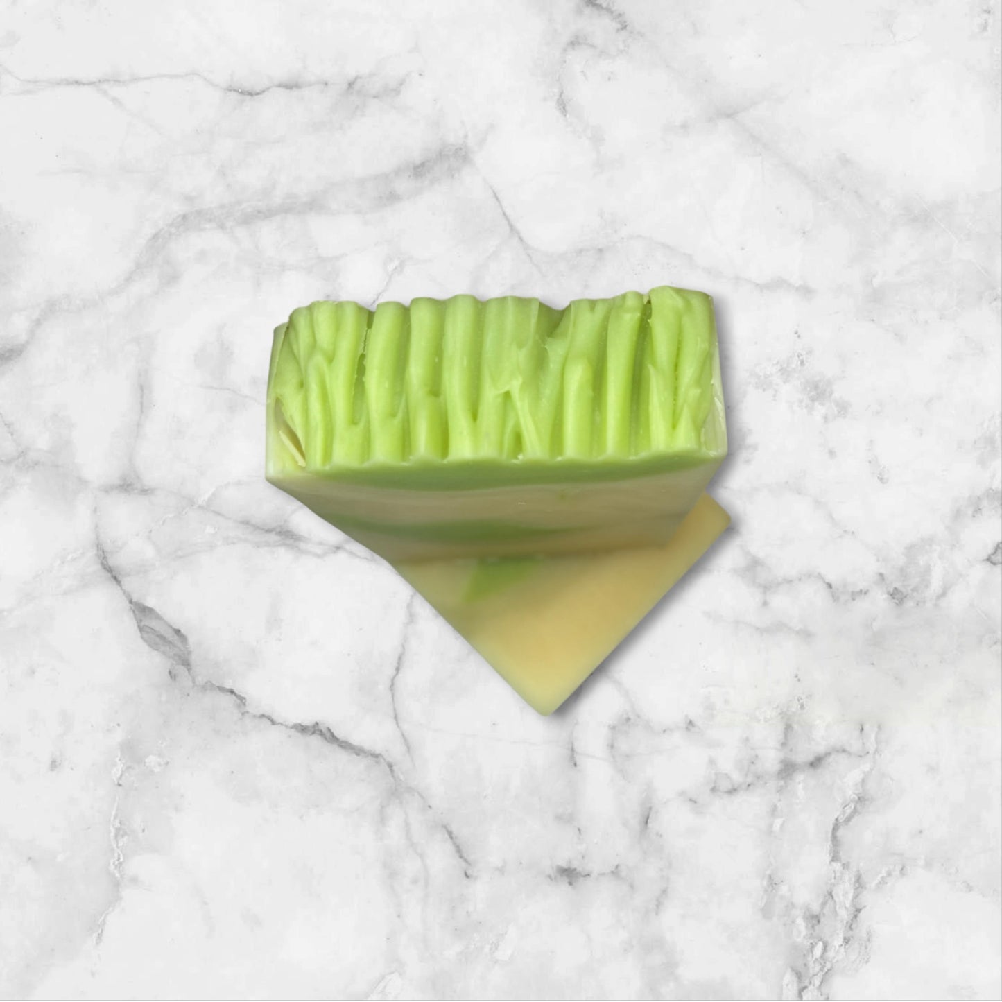 Handmade natural soap lemongrass essential oil and coconut milk